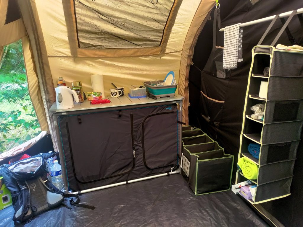 Checklist kamperen met de tent_indeling van de tent