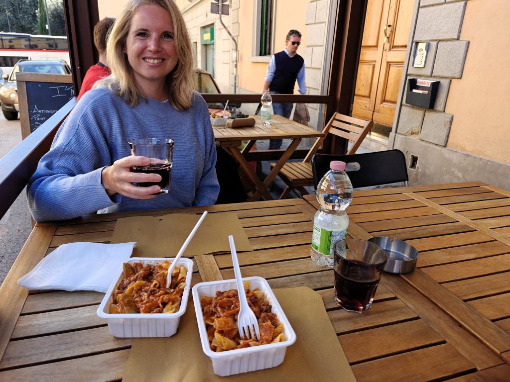 Lampredotto proeven in Florence - Firenze Italië