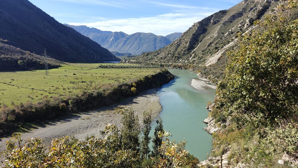 Vjosa rivier Albanië
