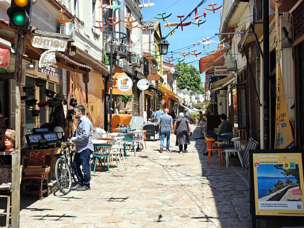 De oude bazaar in Skopje
