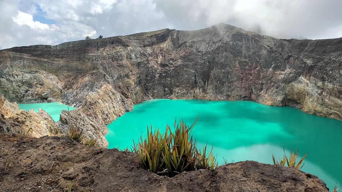 Kelimutu vulkaan en meren Flores Indonesië