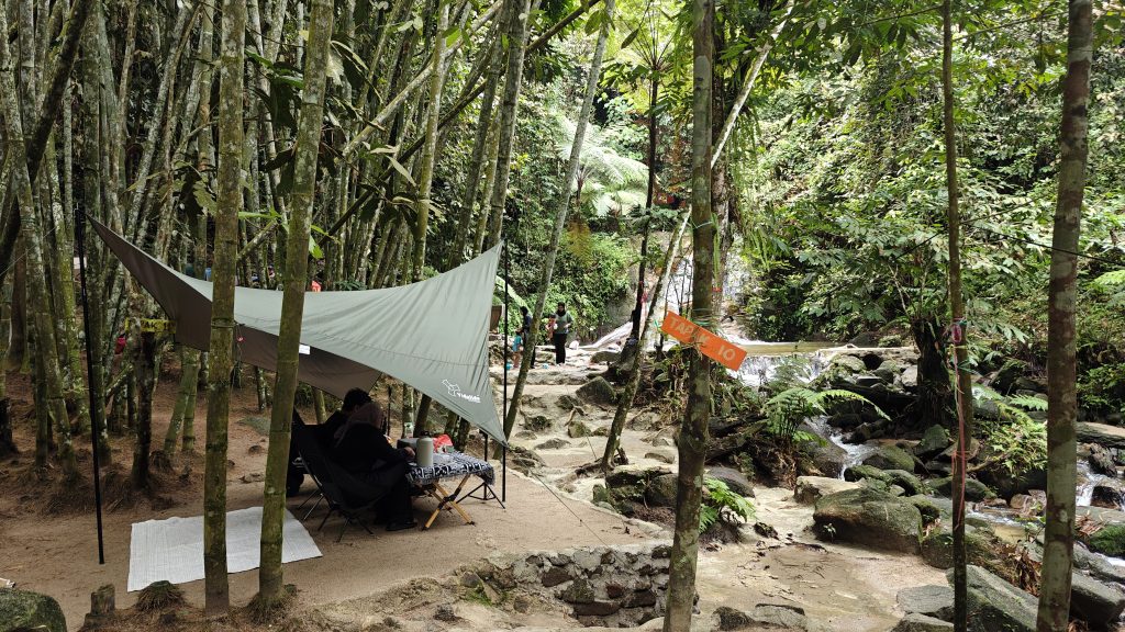 Waterval en camping Kuala Lumpur