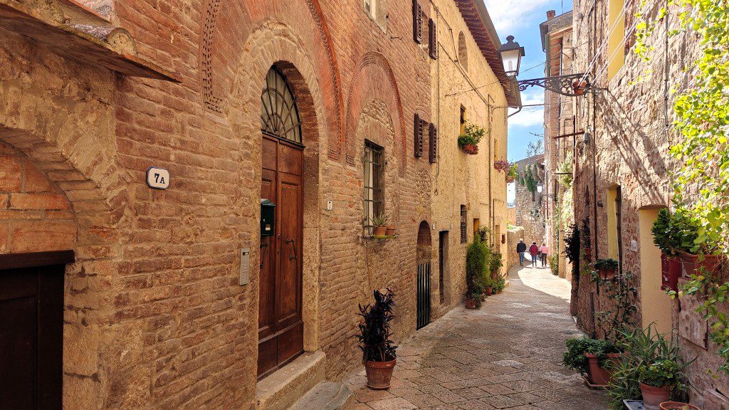 Charmant straatje in Colle di Valle d'Elsa