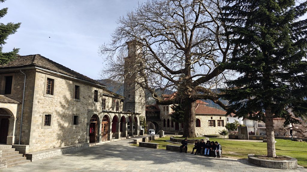 Metsovo wintersportdorp in Epirus Noord-Griekenland