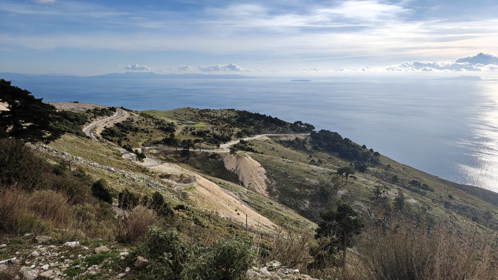Llogara Pass_uitkijkpunt Albanese Riviera en Corfu