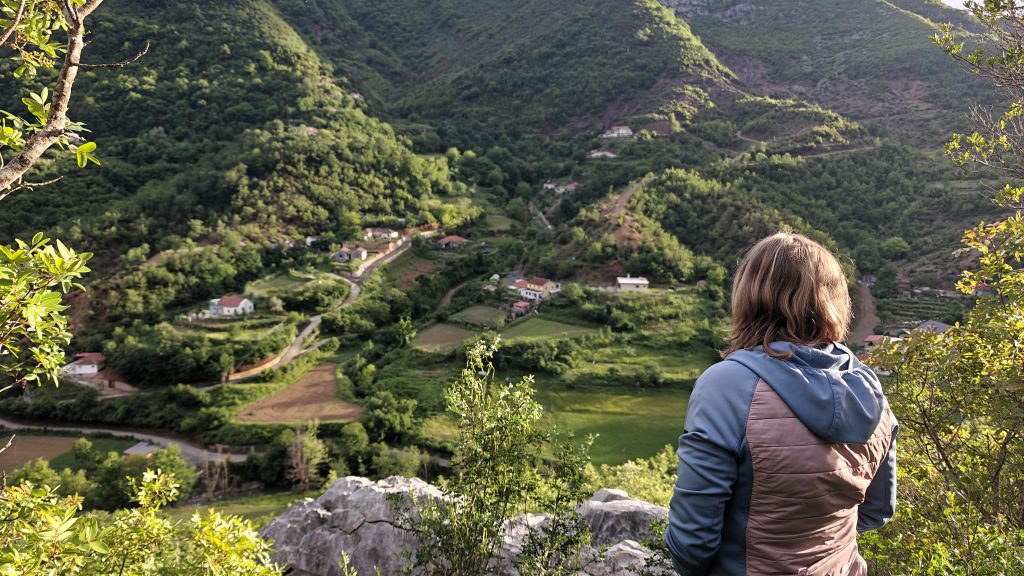 Uitzicht bij ons huisje in Baven Toven Naturae Albanië